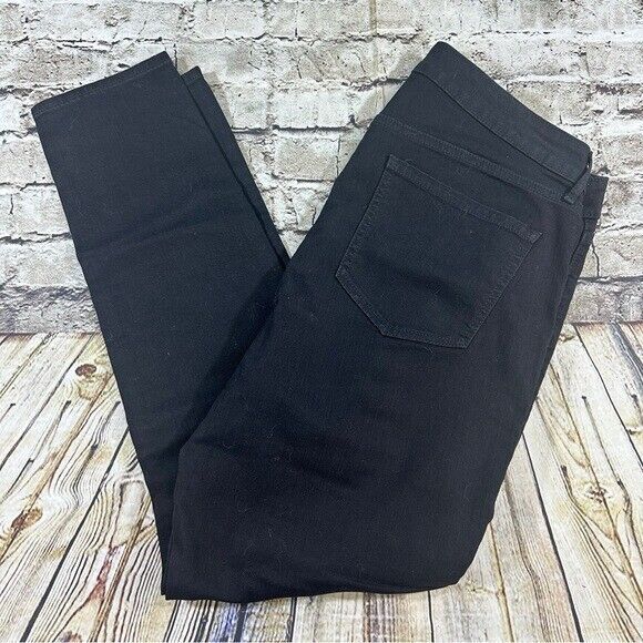 Old Navy Jeans Womens Sz.14 Black Super Skinny Denim Rocker Preppy - Picture 5 of 9